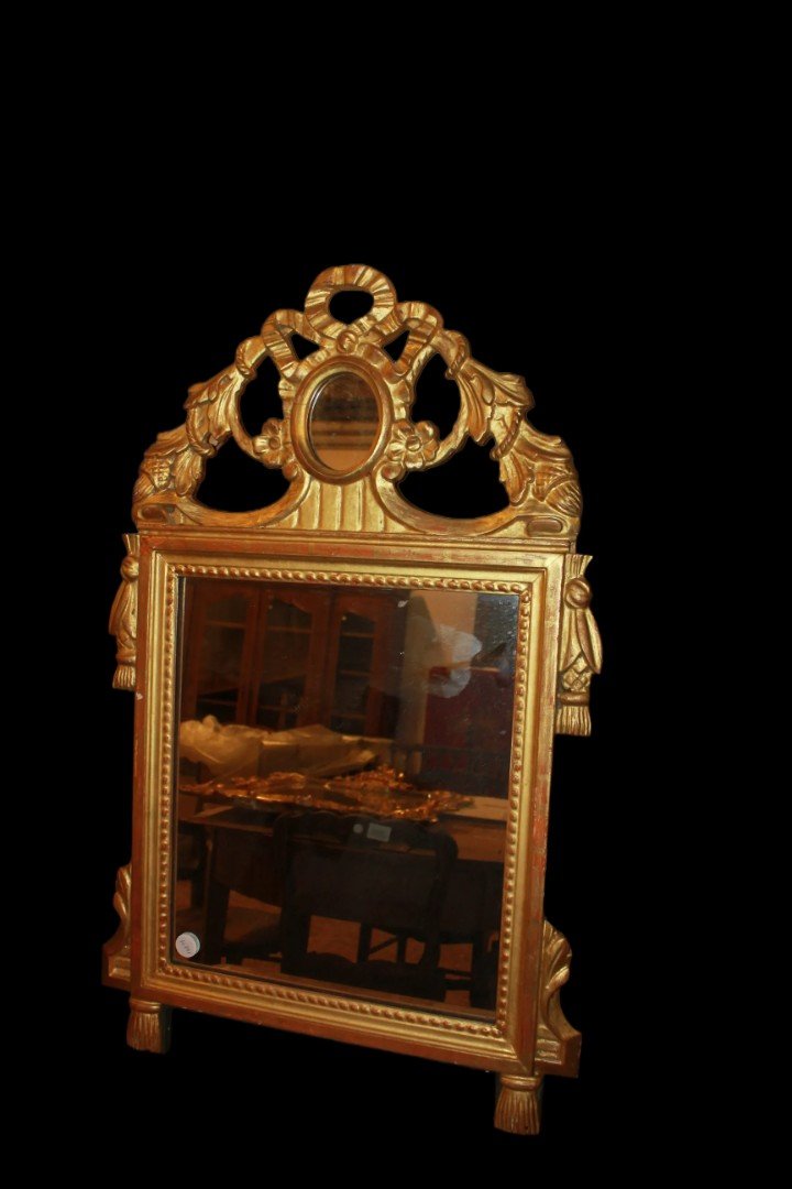 Petit Miroir Français Style Louis XVI