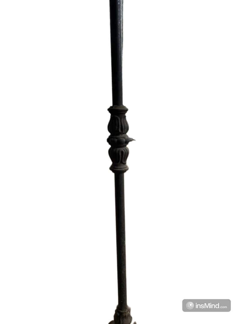 Large 19th-century Italian Iron Torchères: Elegance And The History Of Antique Lighting-photo-4