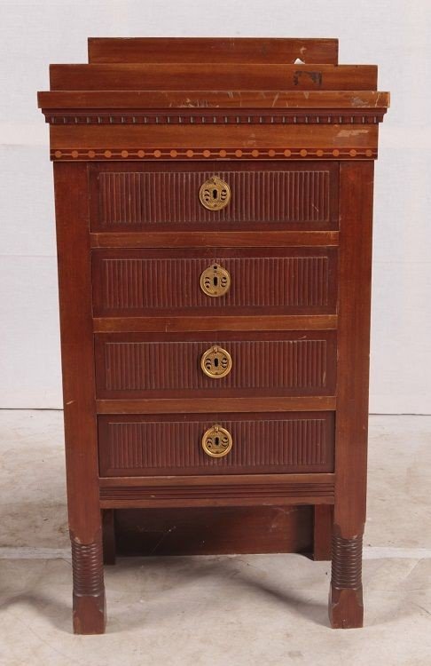 Chevets Biedermeier Des Années 1800 En Acajou-photo-2