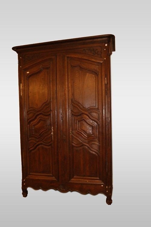 Majestic French Wardrobe From The Second Half Of The 1700s, In The Provençal Style
