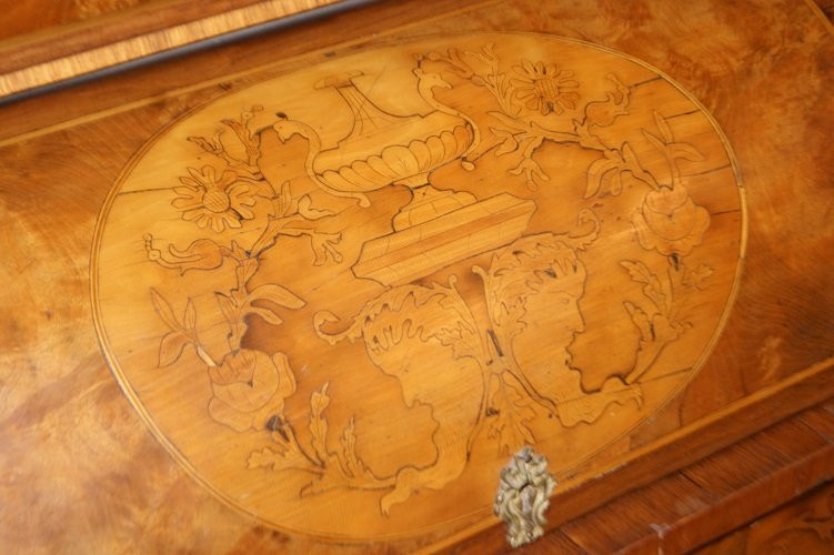 Magnificent French Rolling Desk From The First Half Of The 1800s, In The Louis XV Style-photo-3