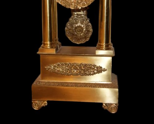 Beautiful French Clock From The Second Half Of The 1800s, Empire Style,-photo-4