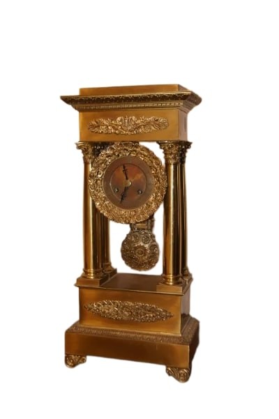 Beautiful French Clock From The Second Half Of The 1800s, Empire Style,