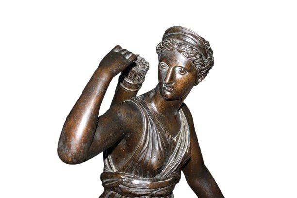 Sculpture Française Du XIXe Siècle Représentant Diane Chasseresse – Vers 1850-photo-2