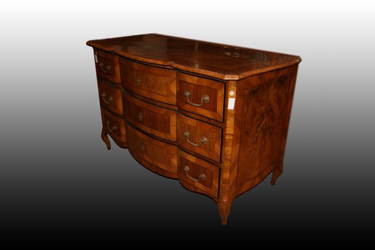 Very Elegant Austrian Chest Of Drawers From The Second Half Of The 1700s, Marie Antoinette Styl-photo-4
