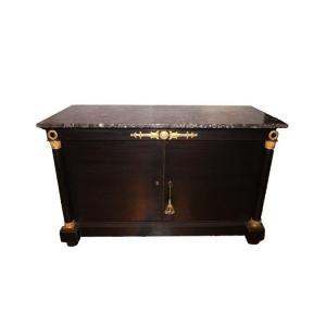 French Sideboard With 2 Doors From The Mid-1800s, Empire Style