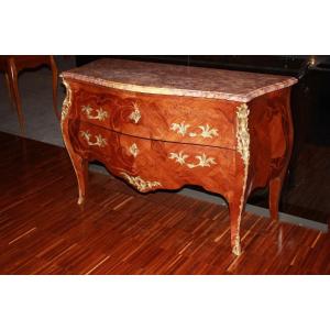 French Louis XV-style Chest Of Drawers From The Second Half Of The 19th Century