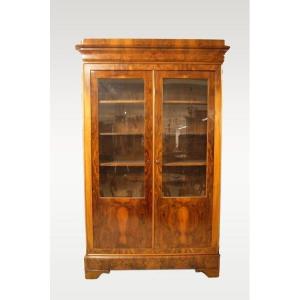 Showcase Bookcase With 2 Doors, French From The First Half Of The 1800s, In The Directorie