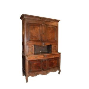 Large And Majestic French Sideboard From The Early 1800s, Provençal Style, In Walnut Wood