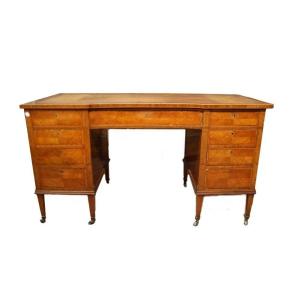 Mid-1800s English Desk In Victorian Style In Citron Wood