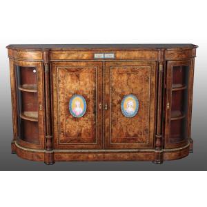 Magnificent English Sideboard From The Second Half Of The 19th Century, Louis XVI Style