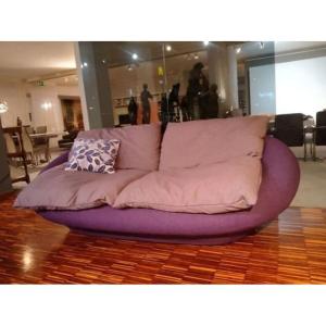 Designer Sofa "tangeri" By Giovannetti In Purple Fabric