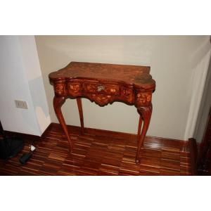 Beautiful Dutch Chippendale Card Table, Late 18th Century