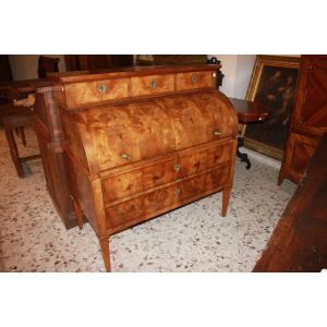 French Roll-top Desk In Louis XVI Style From The Early 1800s