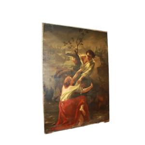 Large French Oil On Canvas By Charles De Fontenay | 179x256 Cm