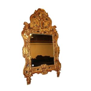 Beautiful French Pierced Mirror From The 1800s