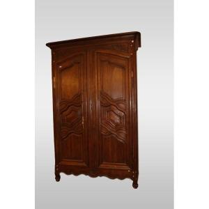 Majestueuse Armoire Provençale De 1700 (268h) En Bois De Châtaignier