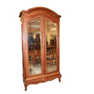 19th-century French Louis Philippe Wardrobe With Mirrors In Walnut