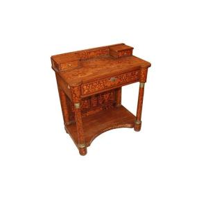 A Beautiful Late 1700s To Early 1800s Dutch Console Table In The Empire Style, Made Of Richly 