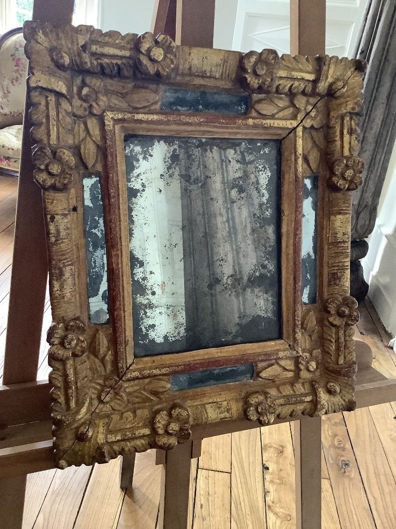 Regency Period Golden Wood Mirror-photo-3