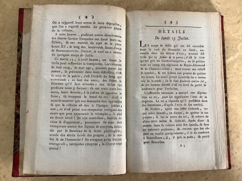 Relation Succincte Des Révolutions De Paris Et Versailles Dédiée à La Nation   1789-photo-2