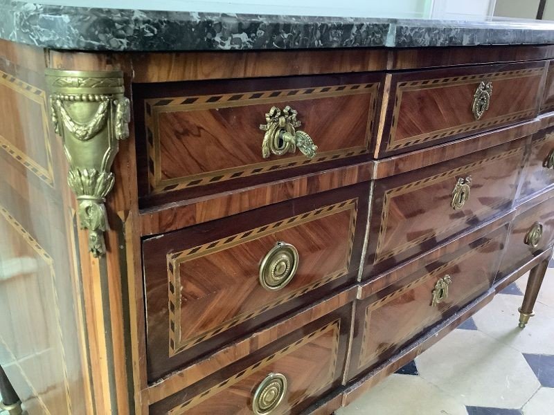 Louis XVI Chest Of Drawers Stamped Birckle-photo-2