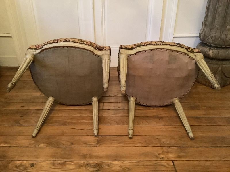 Pair Of Louis XVI Chairs-photo-2