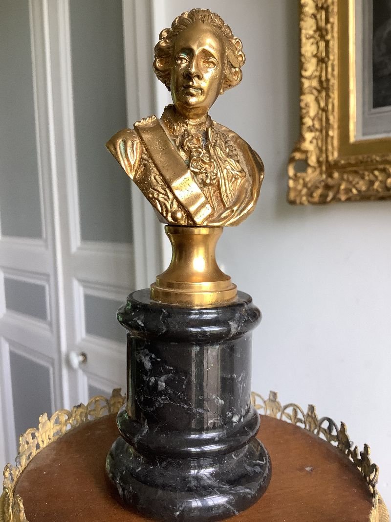 Louis XVI Sculpture En Bronze Doré-photo-4