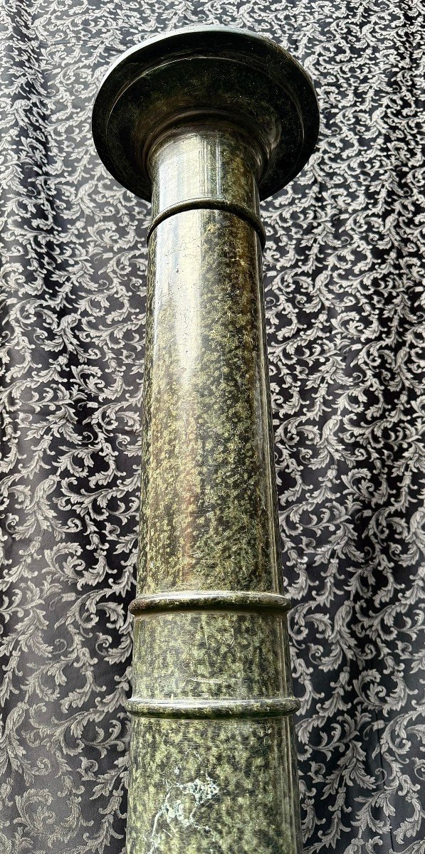 Special Antique Column In Green Marble-photo-6