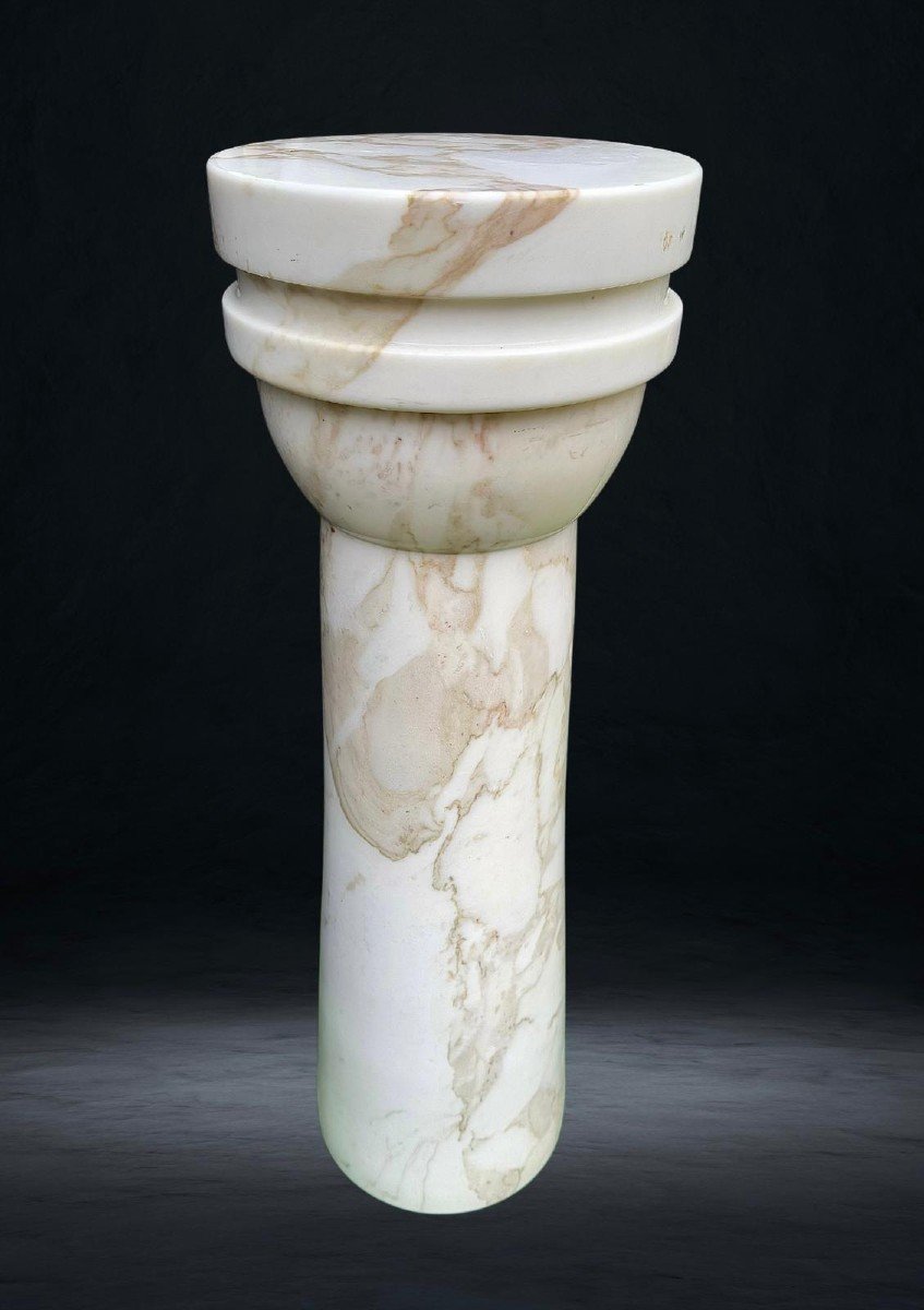 Special Large Column In Calacatta Golden Marble-photo-2