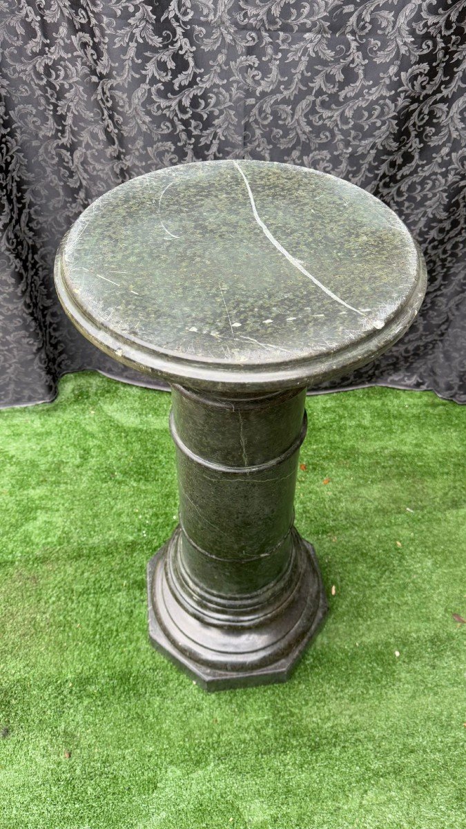 Special Big Column Green Alpine Marble -photo-4