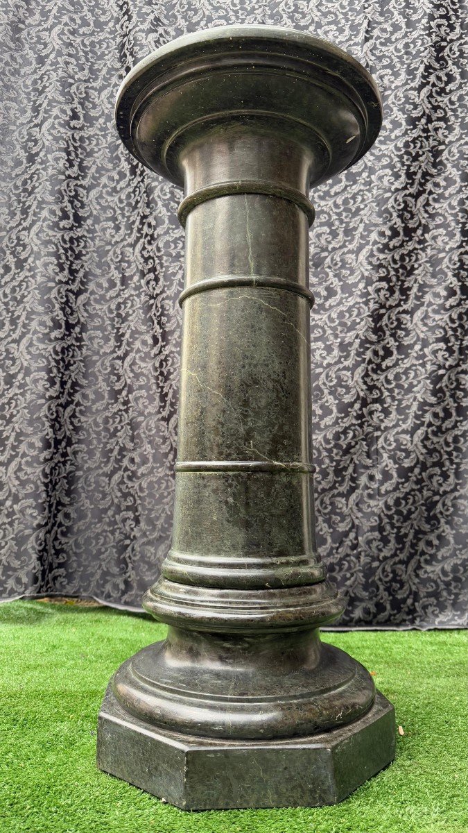 Special Big Column Green Alpine Marble -photo-3