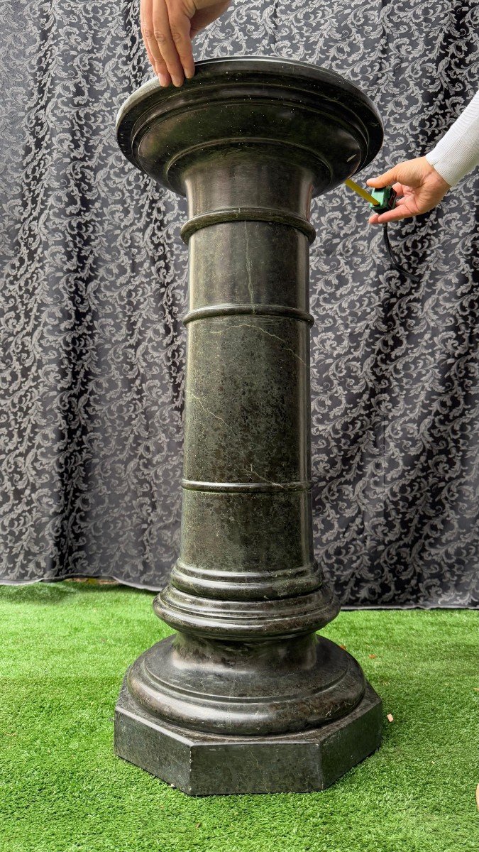 Special Big Column Green Alpine Marble -photo-4