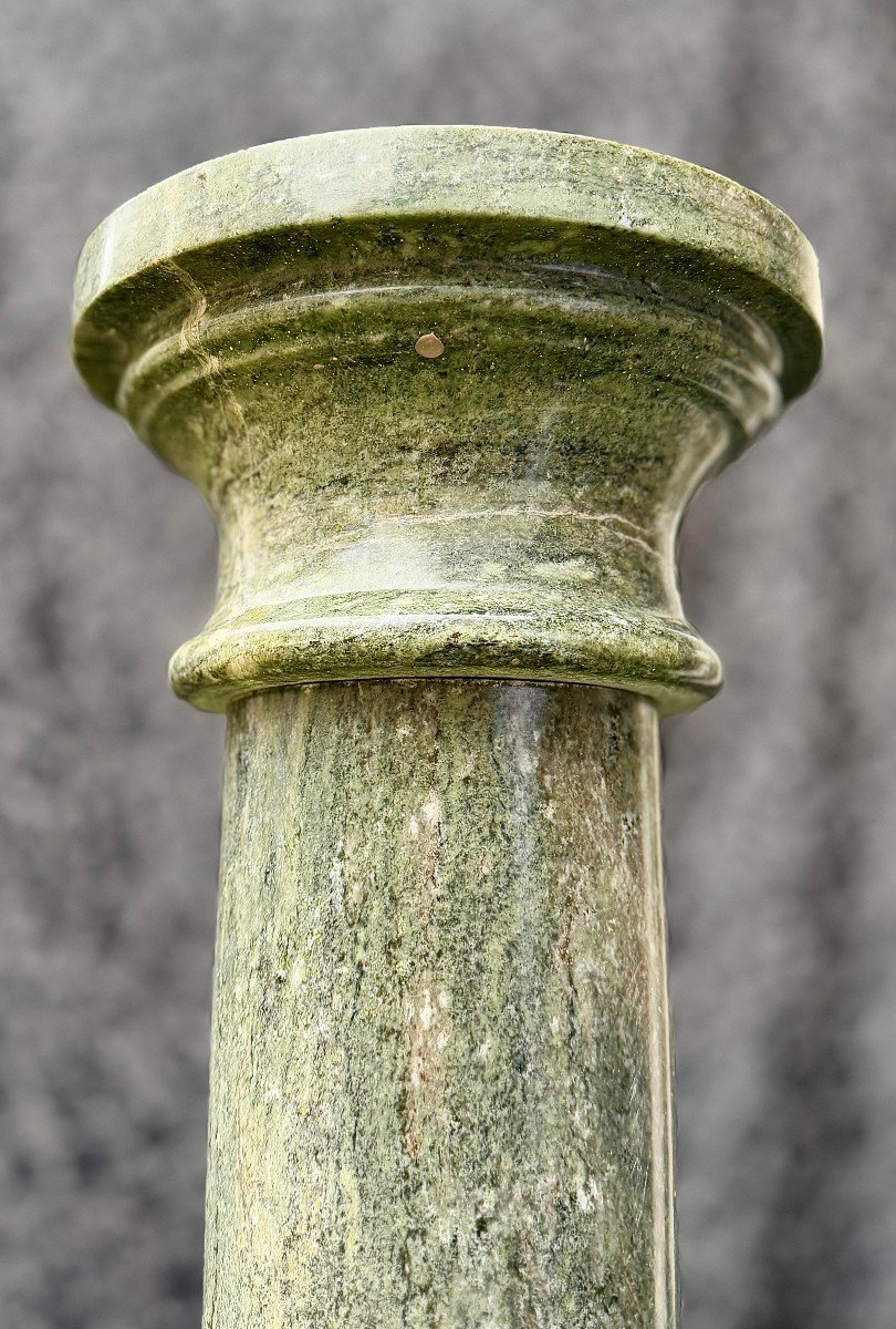 Column In Light Green Alpine Marble -photo-3