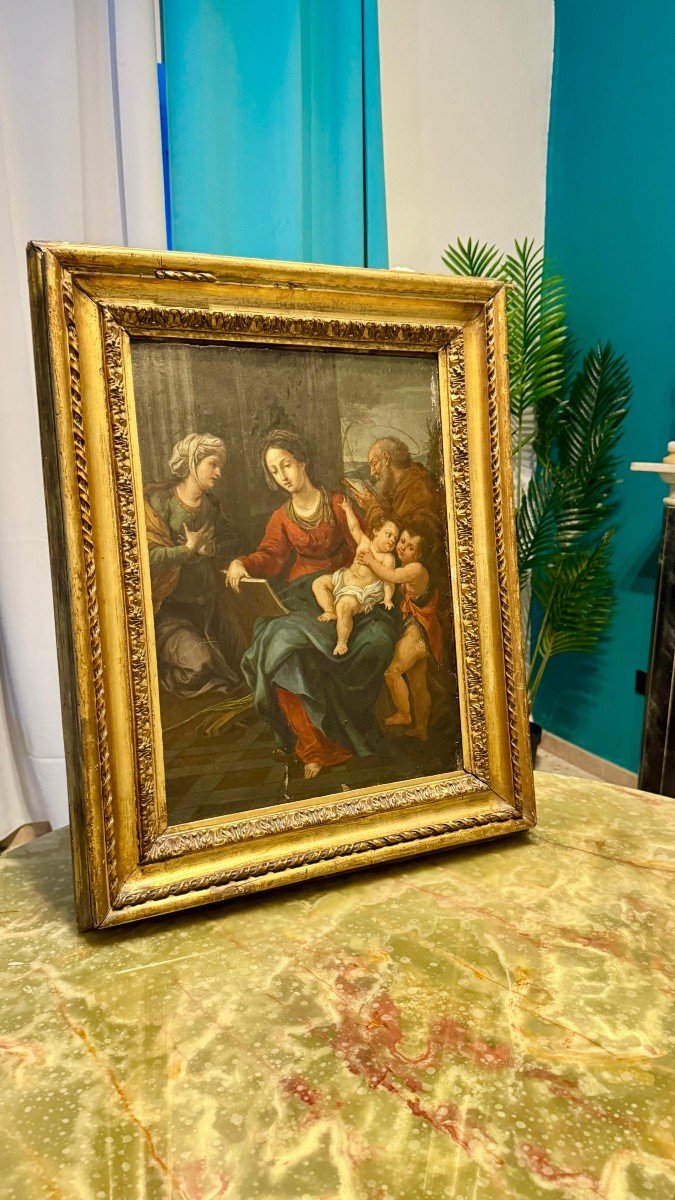 Holy Family With Saint Elizabeth And Saint John The Baptist-photo-2