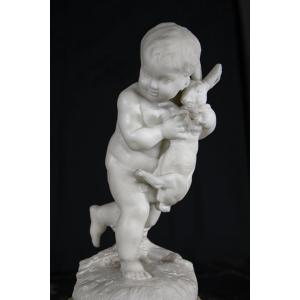 Young Boy Playing Marble 