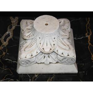 Corinthian Capital Greek In Carrara Marble 