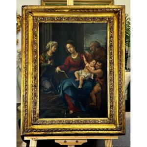 Ancient Painting Holy Family 