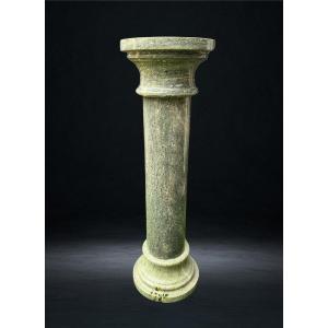 Column In Light Green Alpine Marble 