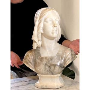 Bust Depicting Joan d'Arc Marble