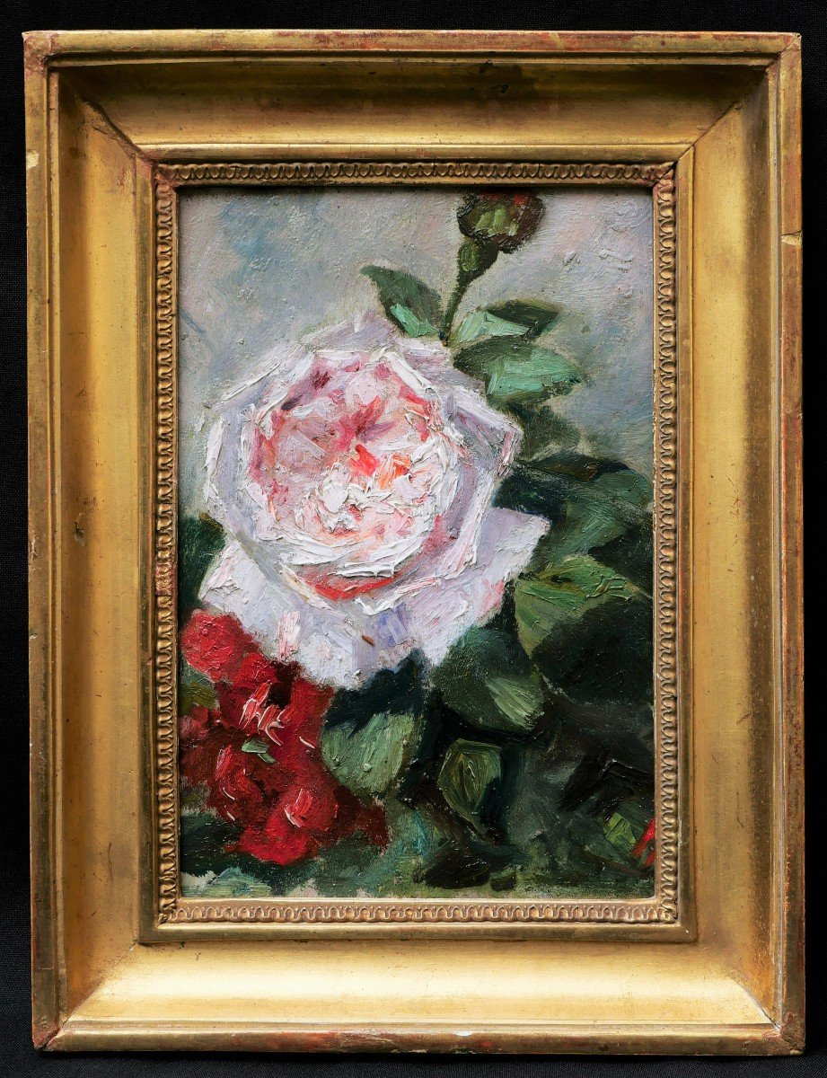 Impressionist French School, Late 19th Century, Rose Study