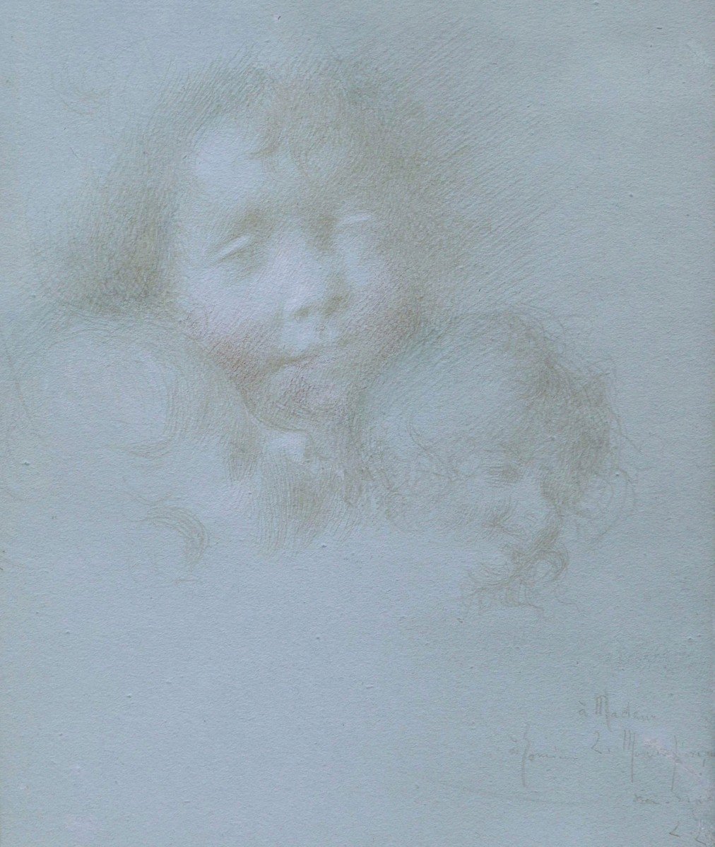 Lucien Lévy-dhurmer, Mother And Her Two Children (motherhood)