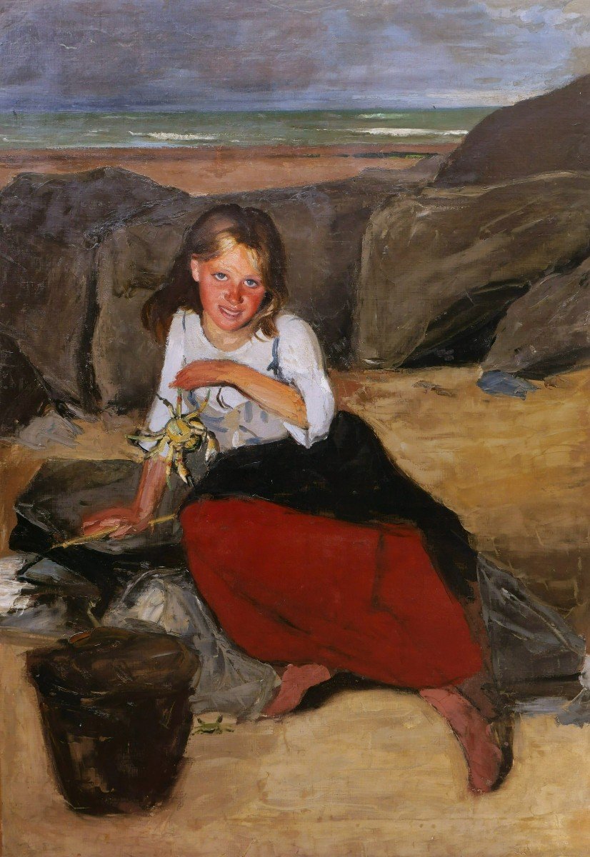 Charles émile Auguste Durand, Known As Carolus-duran, The Little Crab Fisher