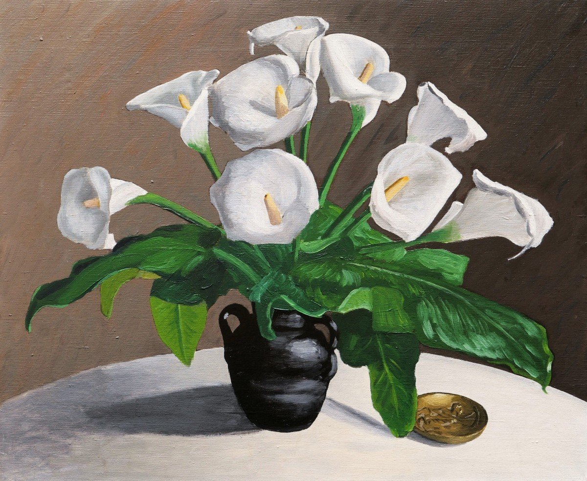 Georges Thill, A.k.a. Serge Ghillot, Vase With Arums