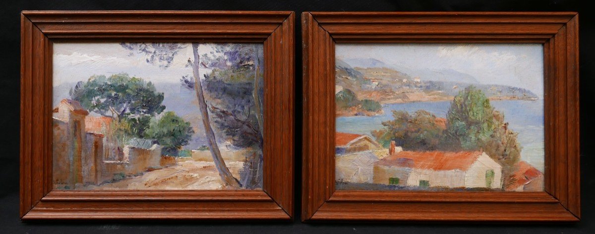 Ernest Leleu, Two Views At Cap Martin