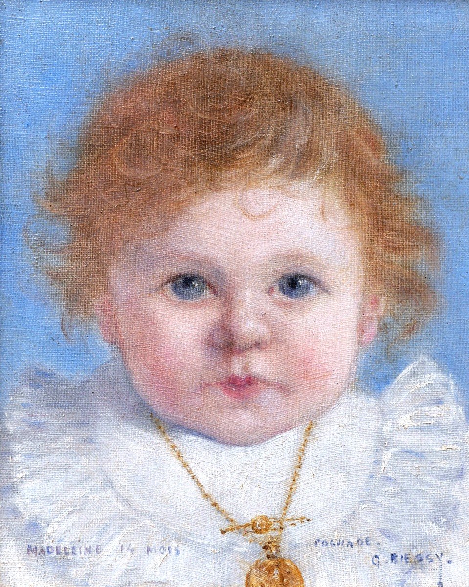 Marie-gabriel Biessy, Portrait Of A Newborn (madeleine)