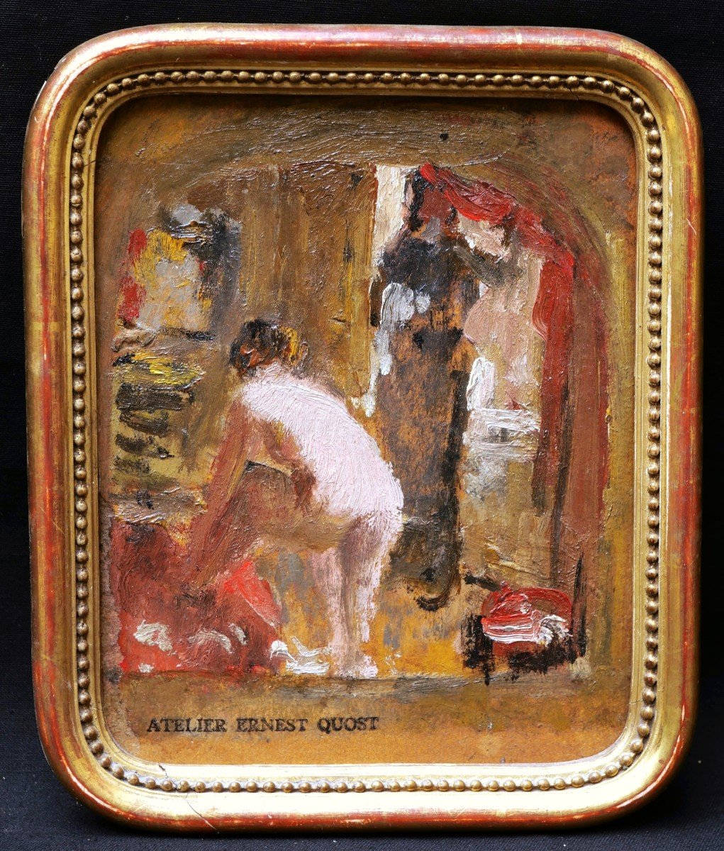 Ernest Quost, Nude In An Interior-photo-3