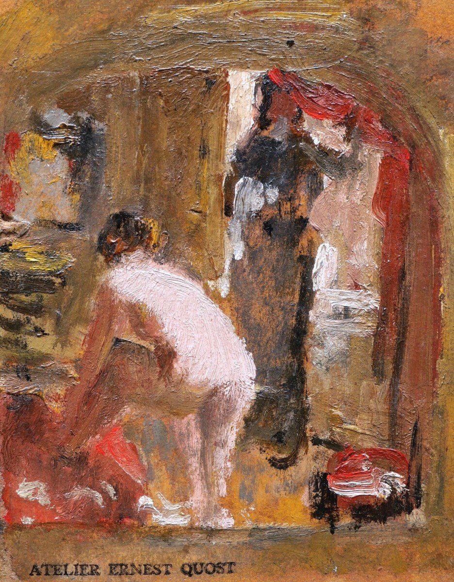 Ernest Quost, Nude In An Interior