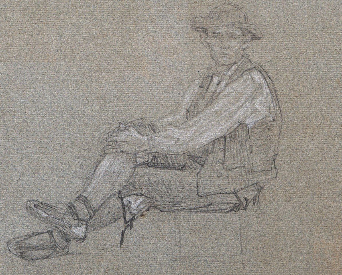 Léon Auguste Lhermitte, Seated Peasant