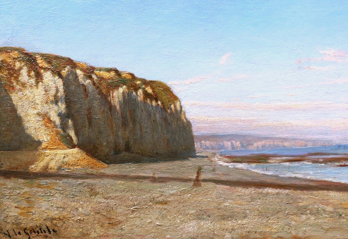 Victor Le Gentile, Norman Landscape With Cliffs, Towards Dieppe-photo-2